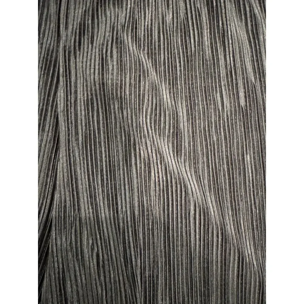 Rachel Zoe Wide Leg Pant Women's M Black Polyester Textured High Rise Stretch